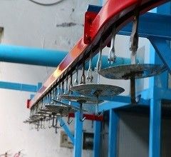 1.2mm 스틸 자동 파우더 코팅 라인 고속 산업 파우더 코팅 시스템